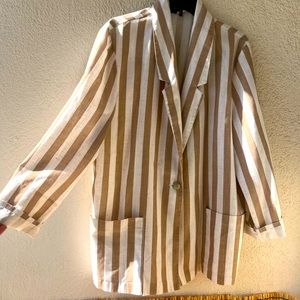 Retro Striped OverCoat